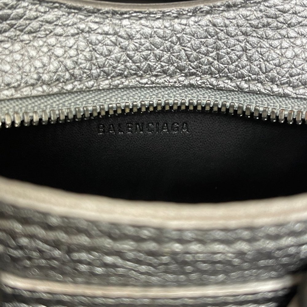 Balenciaga Nano Sized Crossbody NeoClassic Mini Bag Silver - Like New - Picture 10 of 13